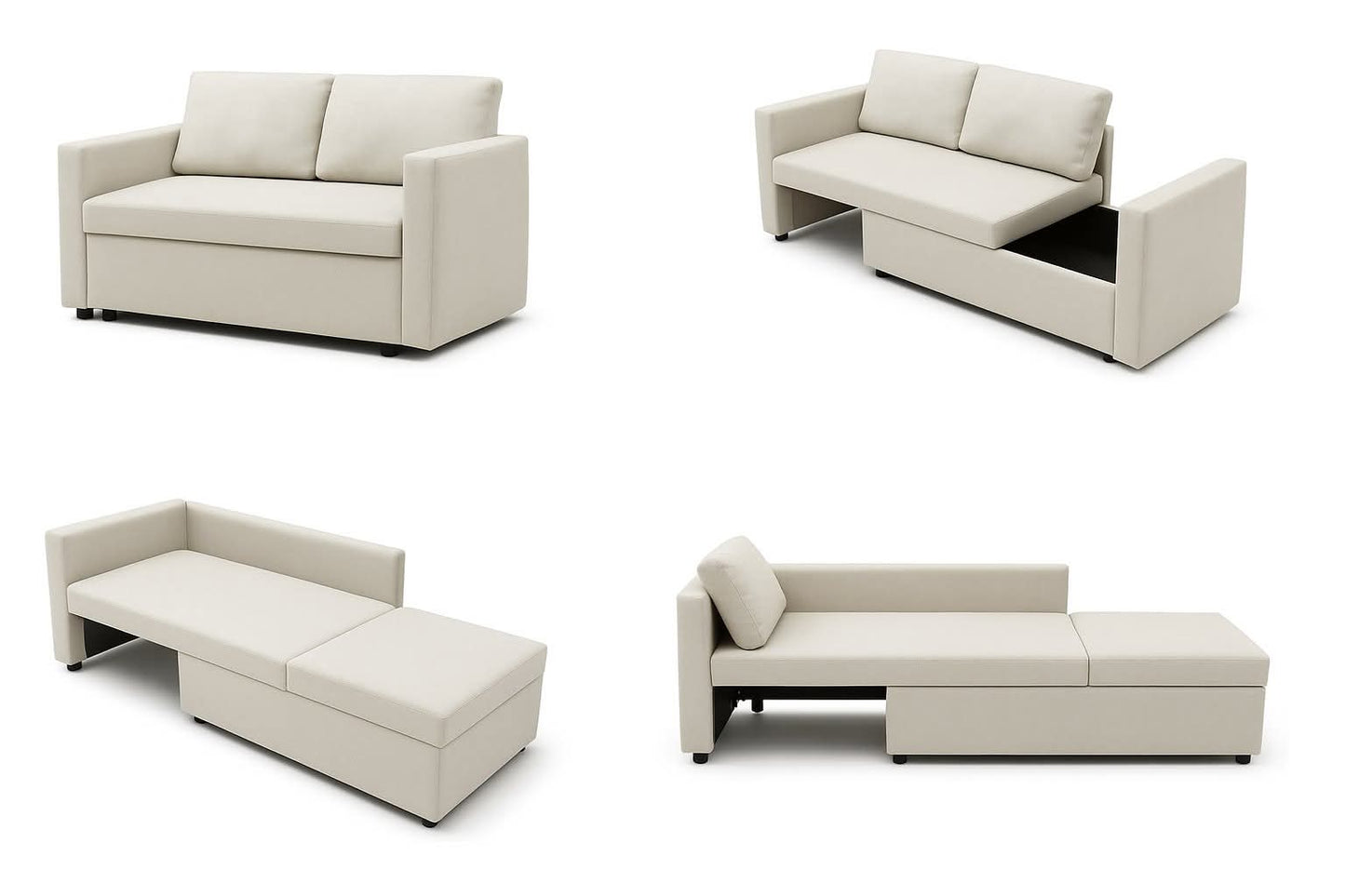 Lilo Extendable 2-to-3-Seater Sofa Bed