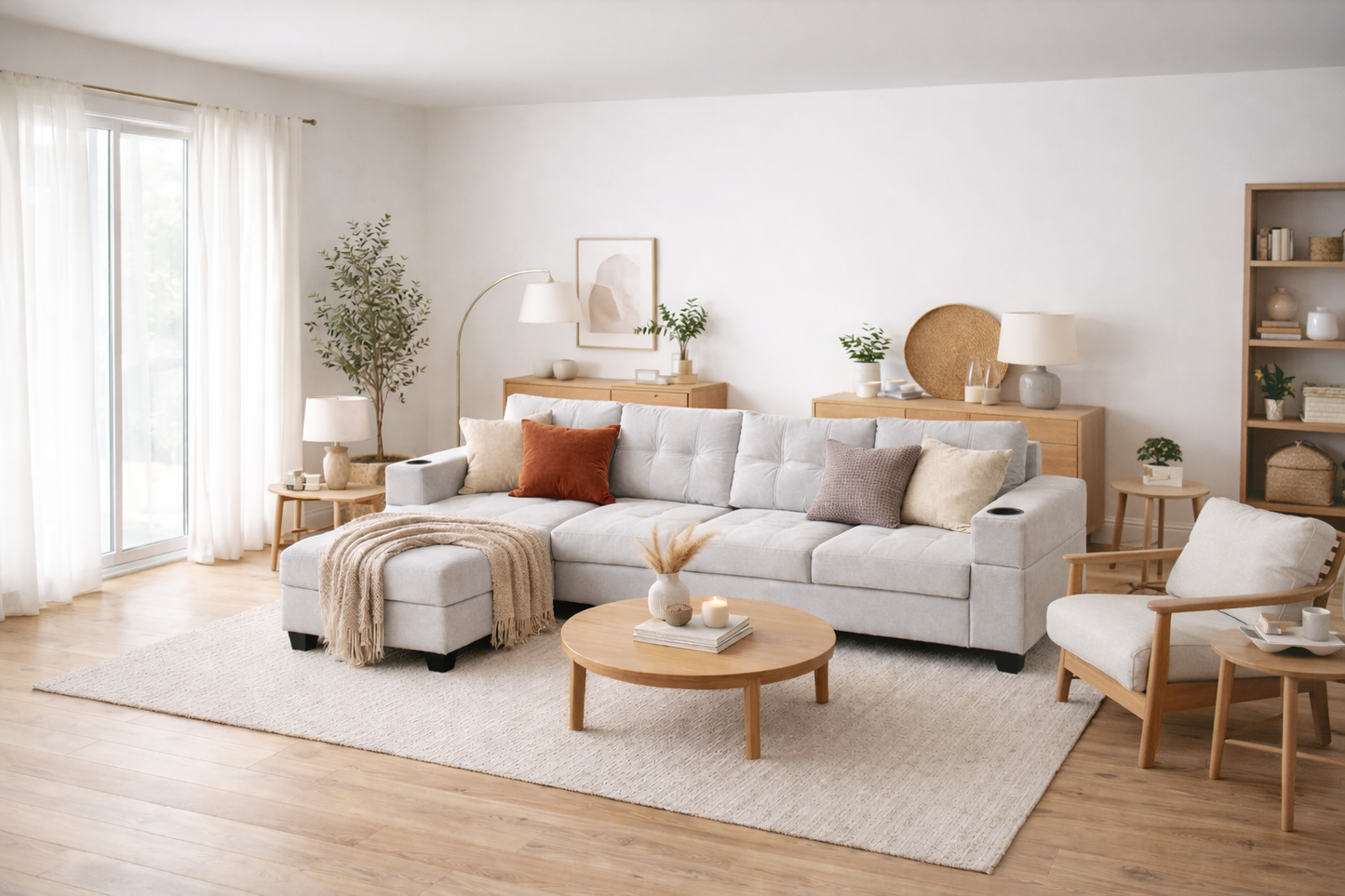 Aspen 4-Seater Sofa With Reversible Chaise