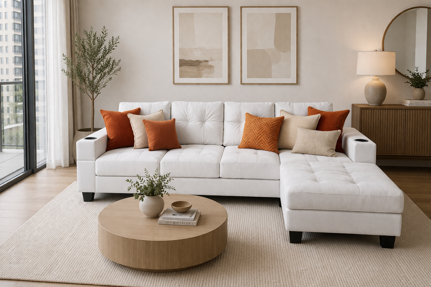 Aspen 4-Seater Sofa With Reversible Chaise