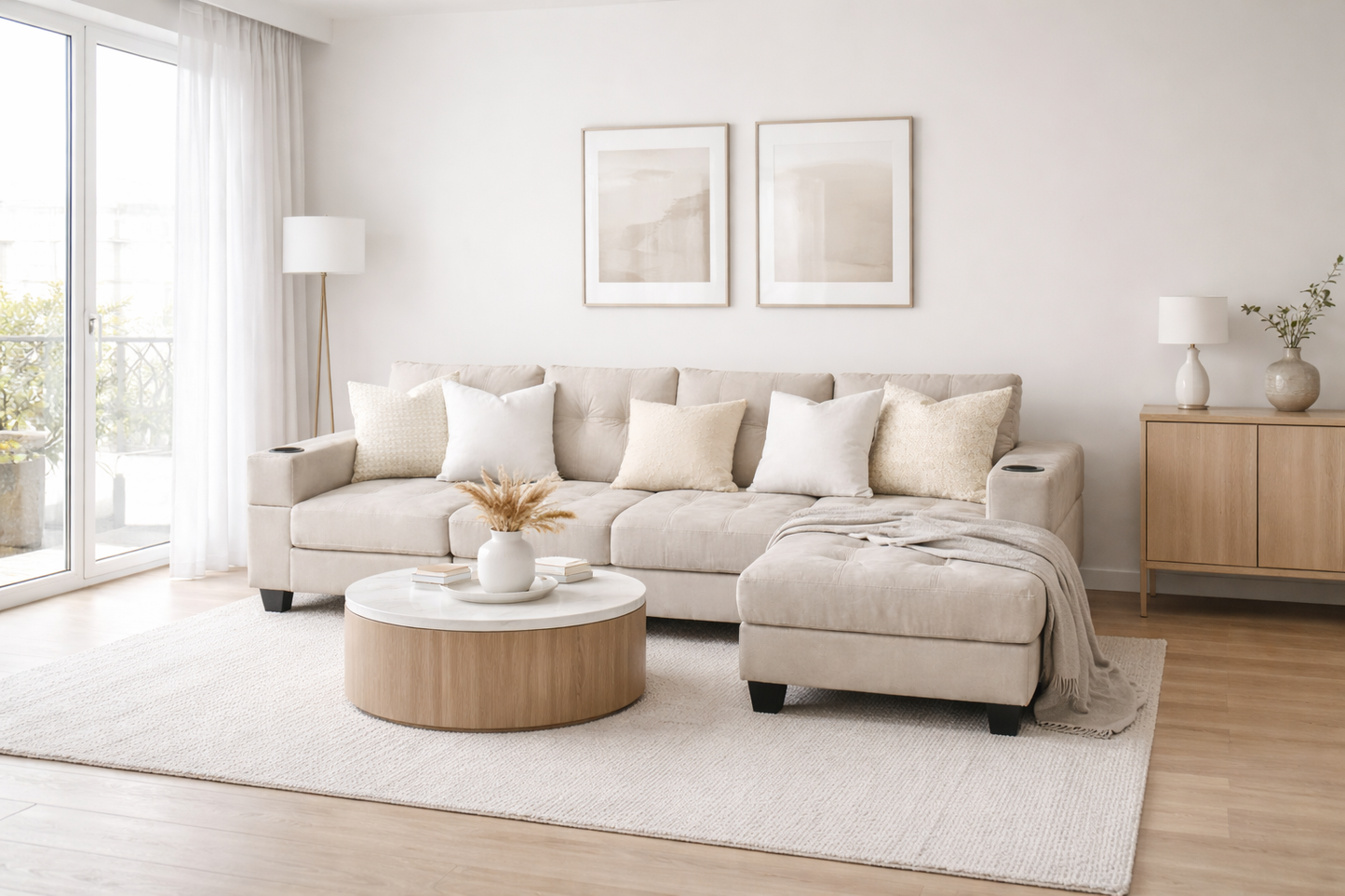 Aspen 4-Seater Sofa With Reversible Chaise